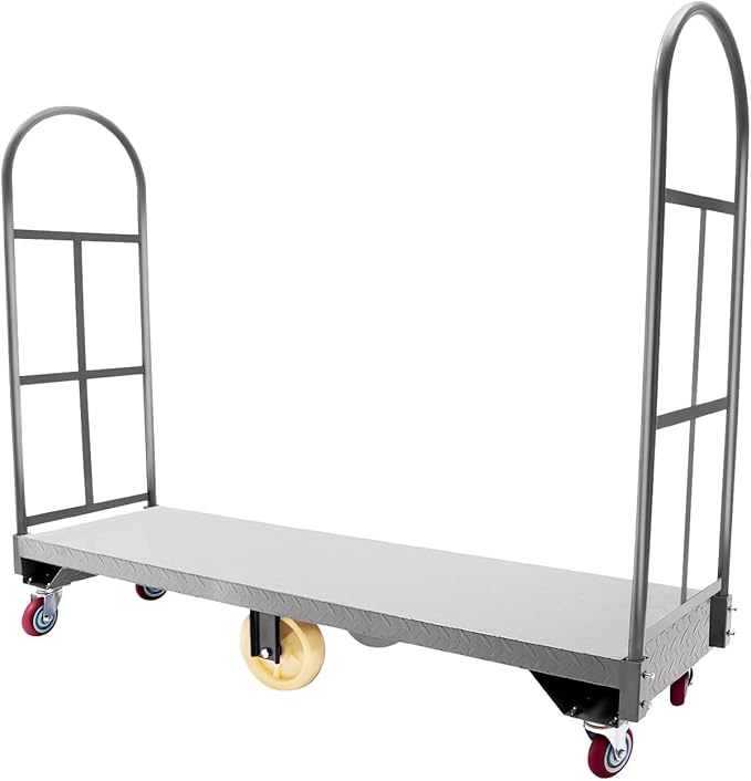 Heavy Duty, Narrow Aisle U-Boat Platform Truck, Premium Hand Truck Can Hold by Unknown