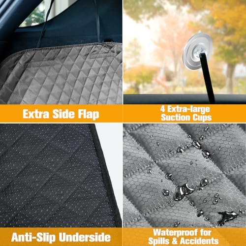 PETICON SUV Cargo Liner for Dogs, Trunk Cover with Bumper Flap Protector - Image 4