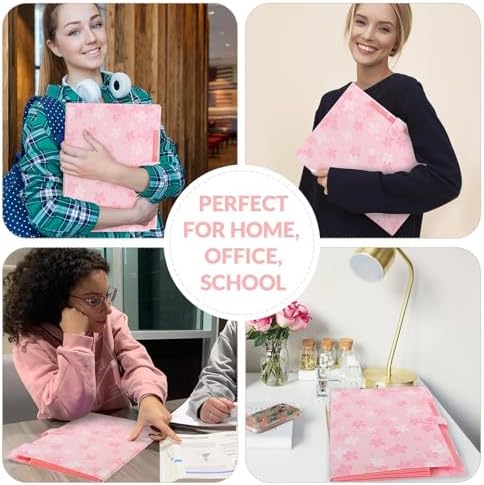SKYDUE Pink Expanding File Folder with 5 Pockets, Cute Accordion File Organizer, Portable Receipt Paper Documents Organizer, Letter Size Filing Folder School Office Supplies - Image 7