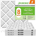 14x14x1 MERV 8 Air Filter, 4-Pack for Furnace HVAC by NewFilter