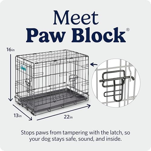 Midwest 22-Inch Double Door iCrate, for Extra-Small Breeds, Up to 15 lbs - Image 4
