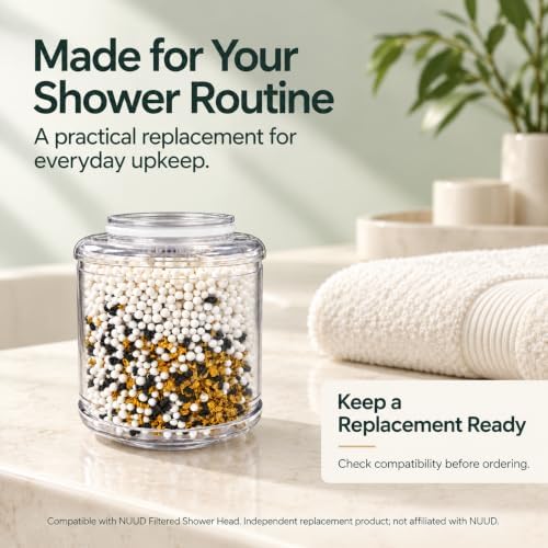 2-Pack Shower Filter Replacement Compatible with NUUD Filtered Shower Head - Image 6