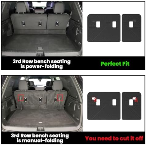 LASFIT Trunk Mat with Backrest Mat for Chevrolet Chevy Traverse 2024-2027 - Image 2