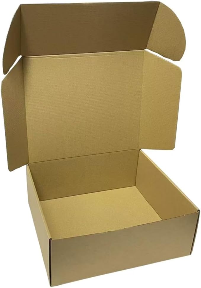 Rong Yang Tong 13x11x5 Inch Set of 18 Pack Brown Corrugated Shipping Boxes - Image 3