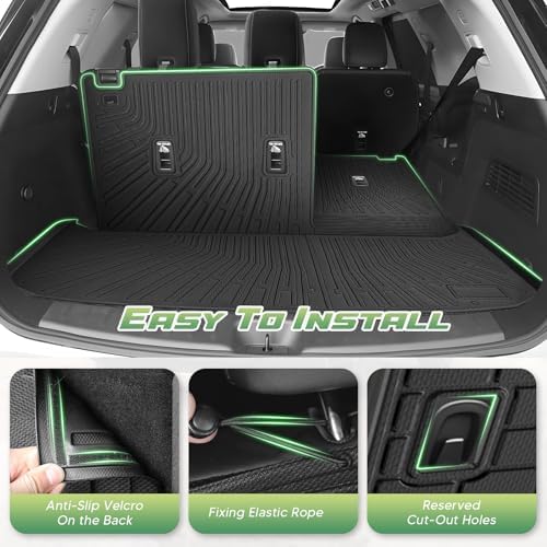 Cartist Floor Mats for Nissan Pathfinder 2022-2026 (Only for 8 Seats), All Weather Cargo Liner for Pathfinder Accessories, Heavy Duty Car Mats, Car Accessories - Image 5