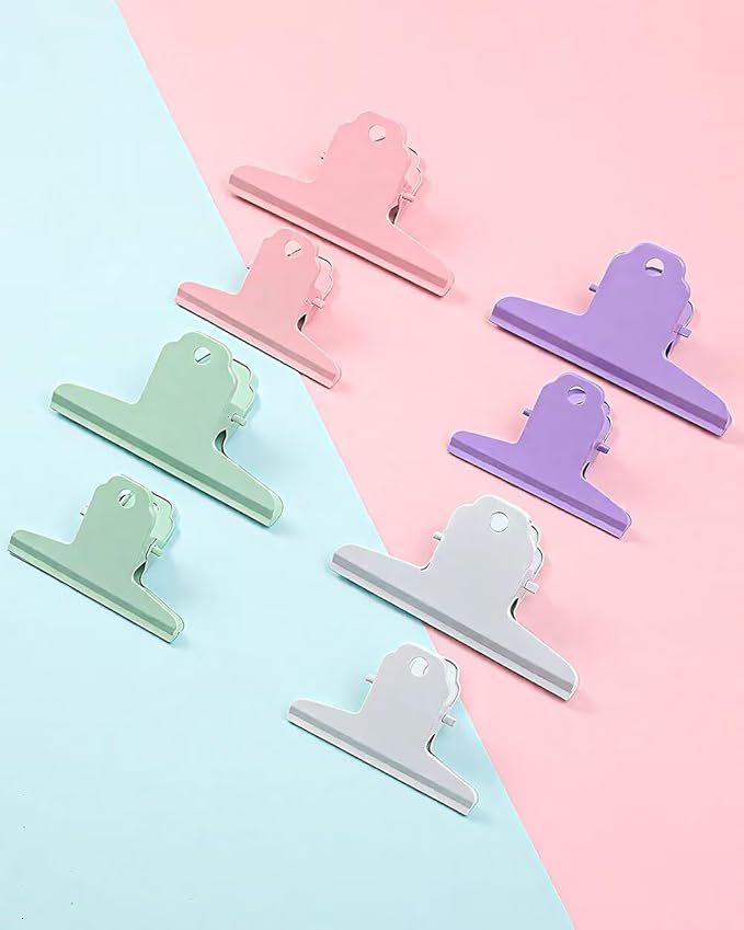 2PCS Extra Large Binder Clips Metal Bulldog Clips Large Paper Clamps Holder - Image 4