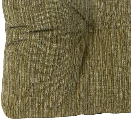 Klear Vu The Gripper Non-Slip Tufted Bench Cushion for Indoor Furniture, Assembled in USA, Entryway Storage, Bay Window, Corner Nook or Piano Seat, 27 Inches, Chenille Green - Image 4