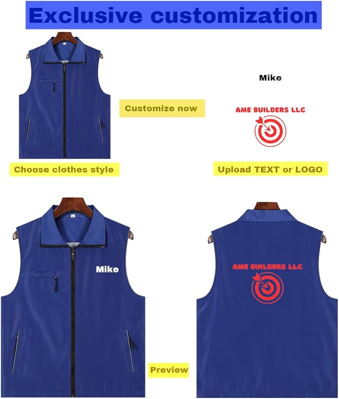 YOWESHOP Lightweight Zip-Up Safety Vest - Image 2