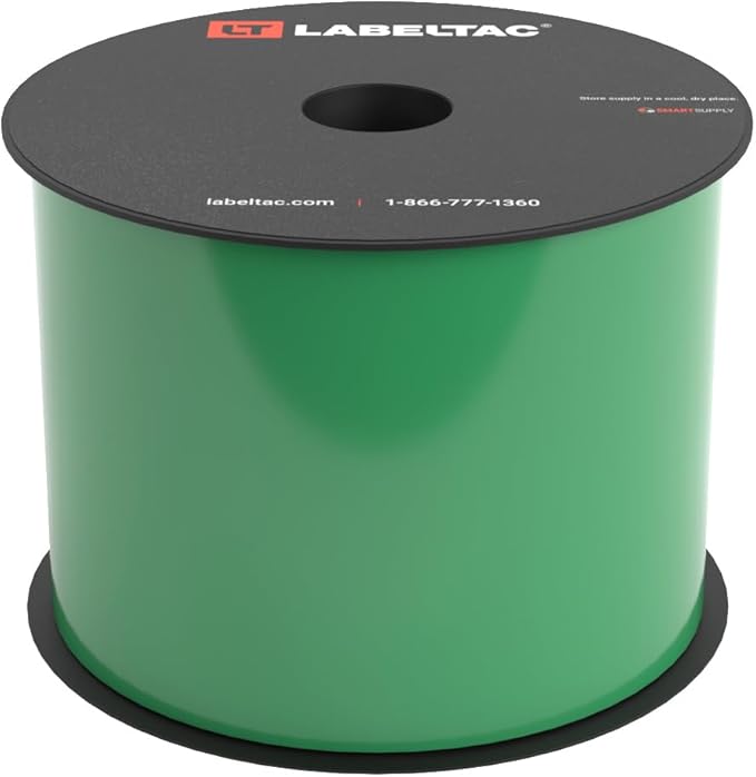 LT4/LT4P/LTPX Label Supply 3.5" x 150' Green by LabelTac