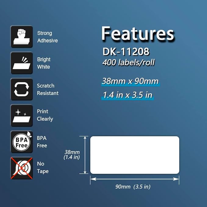 BETCKEY - Compatible Large Address Labels Replacement - Image 3
