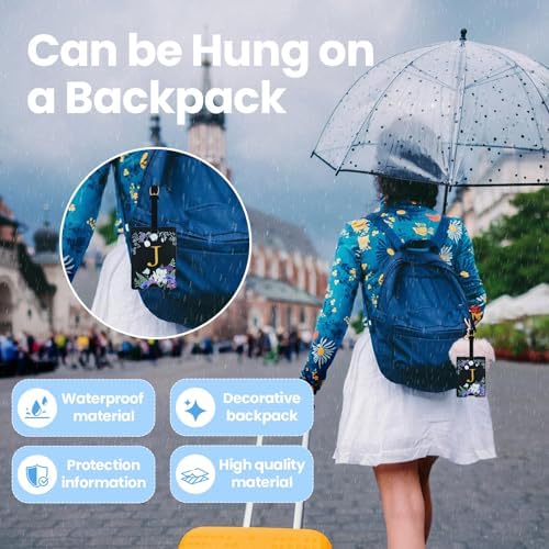 2 Pack PU Leather Privacy Luggage Tags, Double-Layer Hidden ID - Image 5