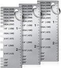 Weewooday 3 Pcs Metal Thickness Gauge Tool Welding Stainless Steel Sheet by Weewooday