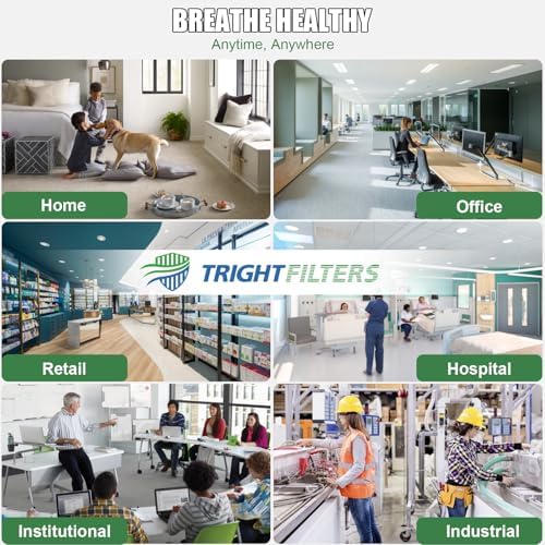 TRIGHTFILTERS 16x20x1 Air Filter 6 Pack, Durable MERV 8 Pleated Home HVAC AC Furnace Filters, Lightweight Compact Air Conditioner Filter Replacement - Image 6