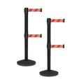 Crowd Control Warehouse CCW Series RBB-100D Set of 2 Stanchion Retractable Belt by Crowd+Control+Warehouse