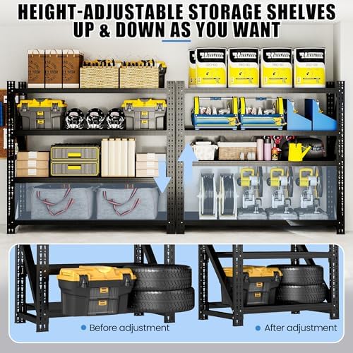 Heavy Duty Metal Shelving Units, Garage Shelves & Storage System - Image 5