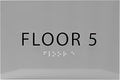 6" X4" Floor 5 Sign by ADACentralSigns