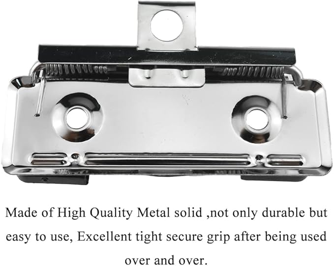 HAHIYO 2.76 Inches Silver Metal Clipboard Clips - Image 3