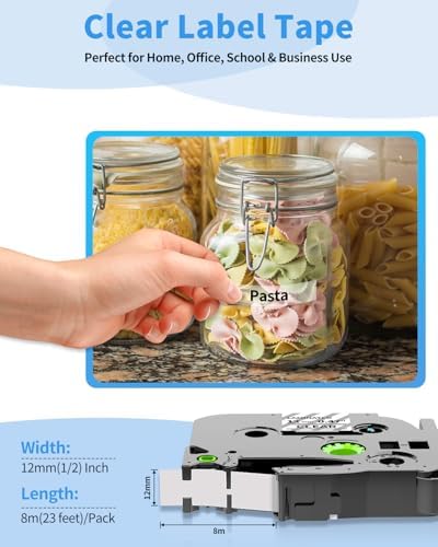 Colorty Clear Label Maker Tape TZe-131 Compatible with Brother P-Touch - Image 7