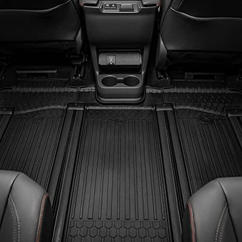 3W 2nd & 3rd Row Floor Mats for Toyota Sienna 2021-2026, TPE All Weather - Image 3