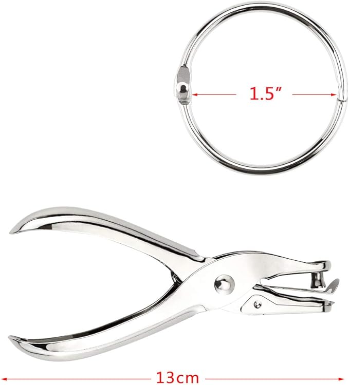 30 Pcs Book Rings 1.5 inch Nickel Plated Steel Binder Circles - Image 2