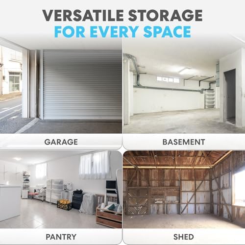 Simpli-Magic 5-Tier Heavy Duty Plastic Storage Shelving Unit, Garage & Outdoor Organizer, Modular Rack, 36 x 24 x 75 Inches, 250 lbs per Shelf, 1250 lbs Total Capacity - Image 7