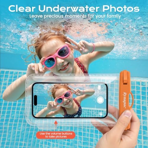 Rynapac Waterproof Phone Pouch 2 Pack, Waterproof Phone Case, [Up to 8.5''] - Image 4