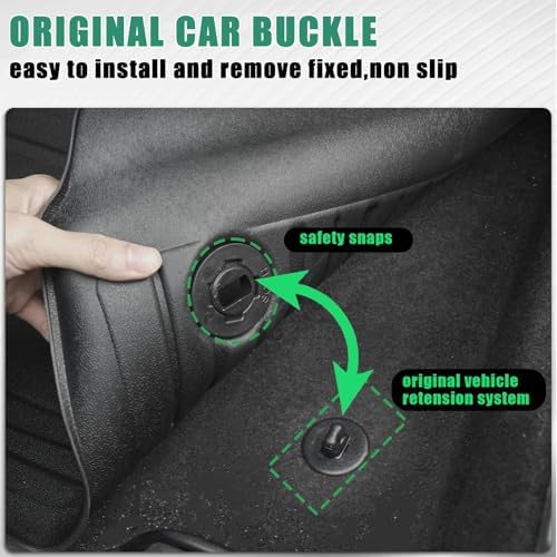 Original Floor Mats for 2022-2025 Lexus NX NX250/ NX350/ NX350h - Custom Fit All Weather TPE Heavy Duty Car Mats 1st and 2nd Row for NX Accessories - Image 4