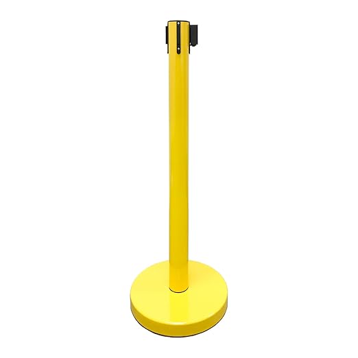 VIP Crowd Control Retractable Belt Stanchion Queue Safety Barrier Set - Image 5