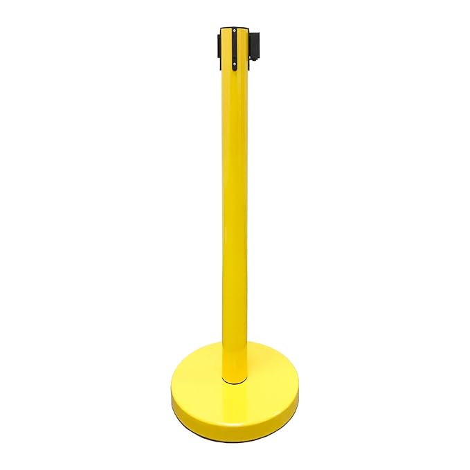 VIP Crowd Control Retractable Belt Stanchion Queue Safety Barrier Set - Image 5