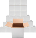 PETAFLOP 8x8x8 Shipping Boxes Set of 25, Small White Cardboard Mailer Box by PETAFLOP