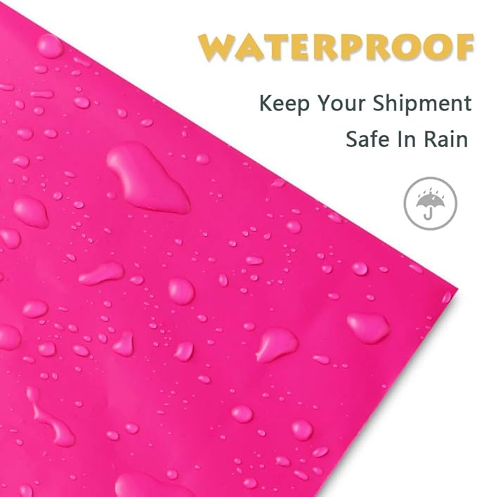 UCGOU Poly Mailers 19x24 Inch Hot Pink 50 Pack Extra Large Shipping Bags Strong - Image 3