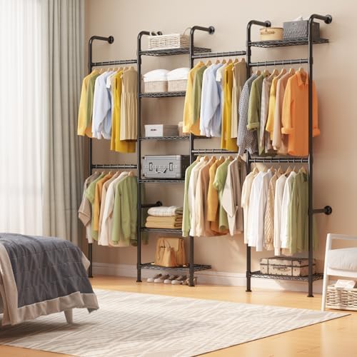 Garvee L4 Wall Mounted Pipe Closet System, Matte Black - Image 2