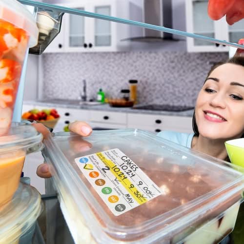 L Liked 500 Dissolvable Food Labels 2"x3" for Food Rotation - Image 5