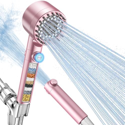 FEELSO Filtered Shower Head with Handheld, High Pressure Shower Filter Head by FEELSO