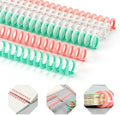 Binding Spines/Coils/Combs: Open & Close Easily Adding Pages for Notebook ，Worklion Binding Machine 30 Ring Diameter 3/8"Binding Combs， Maximum 65 Sheets Multicolor Trimmable Sturdy 10pieces by WORKLION