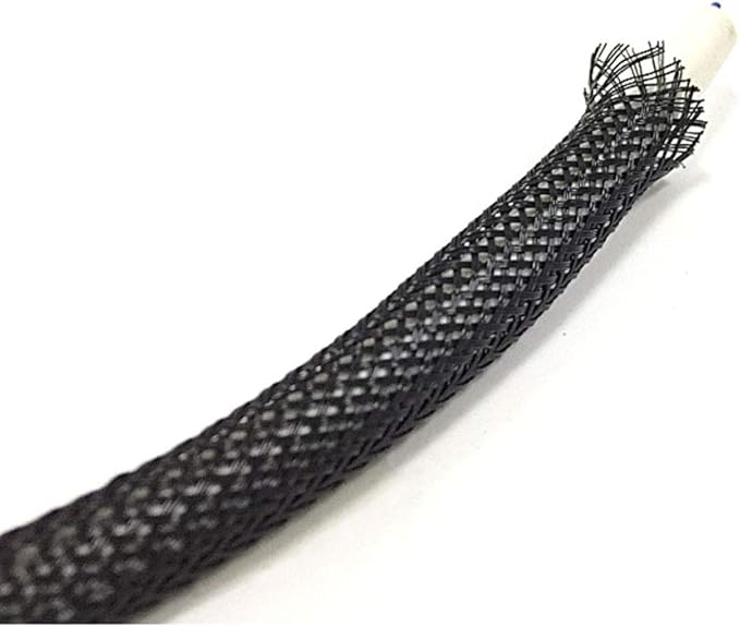 E-outstanding 5M/16.4ft Cable Sleeve Black Insulated Braided Sleeve 6mm / - Image 4