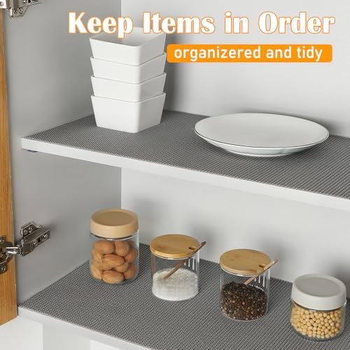 Songrey Non-Slip Shelf Cabinet and Drawer Liner, 12IN x 30FT, Dark Gray - Image 4