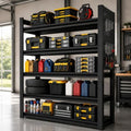 SAWJEC 47" W x 72" H x 24" D Heavy Duty Garage Shelving Unit with Pegboard by SAWJEC