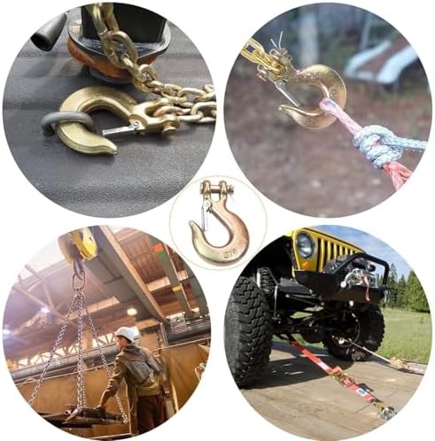5/16" Chain Hooks, 6‑Pack Heavy Duty Clevis Slip Hook for Trailers - Image 5