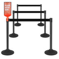 ECOSlGNS 6 Pack Commercial-Grade Stanchions by DurableTrafficSolutions