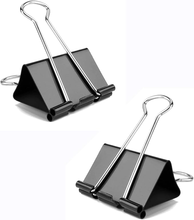 Medium Binder Clips, 48 Pack, 1-1/4 Inch, Standard 32mm, Capacity 0.6 Inch - Image 5