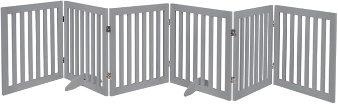 unipaws 120" Extra Wide Pet Gate, Free Standing Dog Gate by unipaws