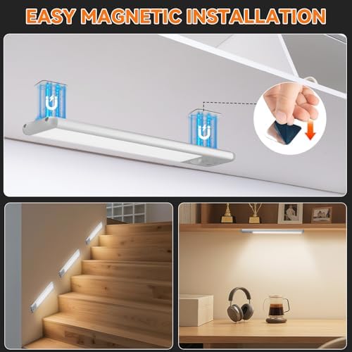 Under Cabinet Lighting Wireless, 10inch Motion Sensor Light Indoor, 3Pack - Image 6