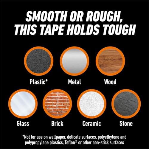 Gorilla Tough & Clear Double Sided Mounting Tape, Clear Tape, 1" x 150" (Pack of 12) - Weatherproof for Indoor or Outdoor - Image 3