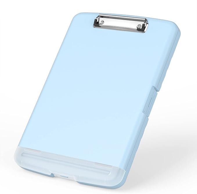 Rimilak Plastic Clipboard with Storage, 8.5 x 11 High Capacity Folio Nursing by Rimilak