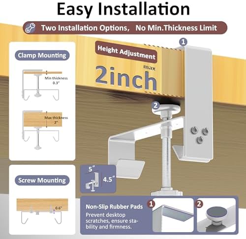 36" Under Desk Cable Management Tray for Home Office, No Drill Cord Organizer for Glass & Wood Table, Anti-Sag Oxford Fabric Wire Management Hider, Fits Surge Protector (Beige, 35.8") - Image 3