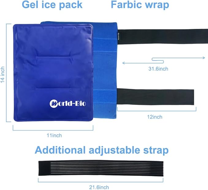 WORLD-BIO Large Gel Ice Pack Wrap - Image 4