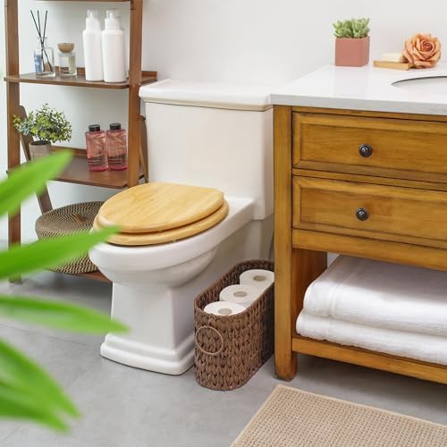 GRANNY SAYS Wicker Toilet Paper Storage, Bathroom Storage Basket, Brown - Image 2