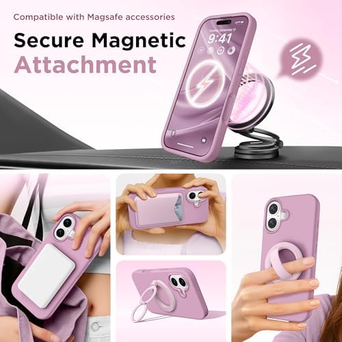 GolbinBox Magnetic for iPhone 17 Case, Silicone Cover, Roland Purple - Image 3