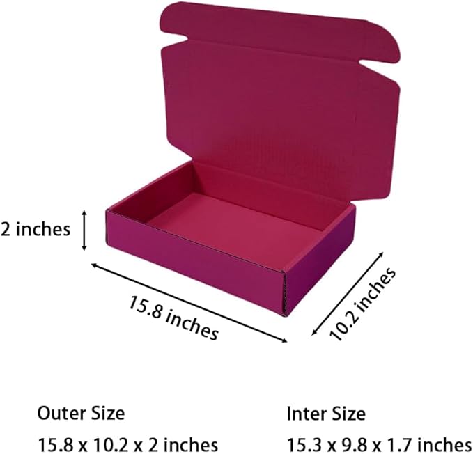 20 Pcs 15.8 x 10.2 x 2 inches Shipping Boxes - Image 2
